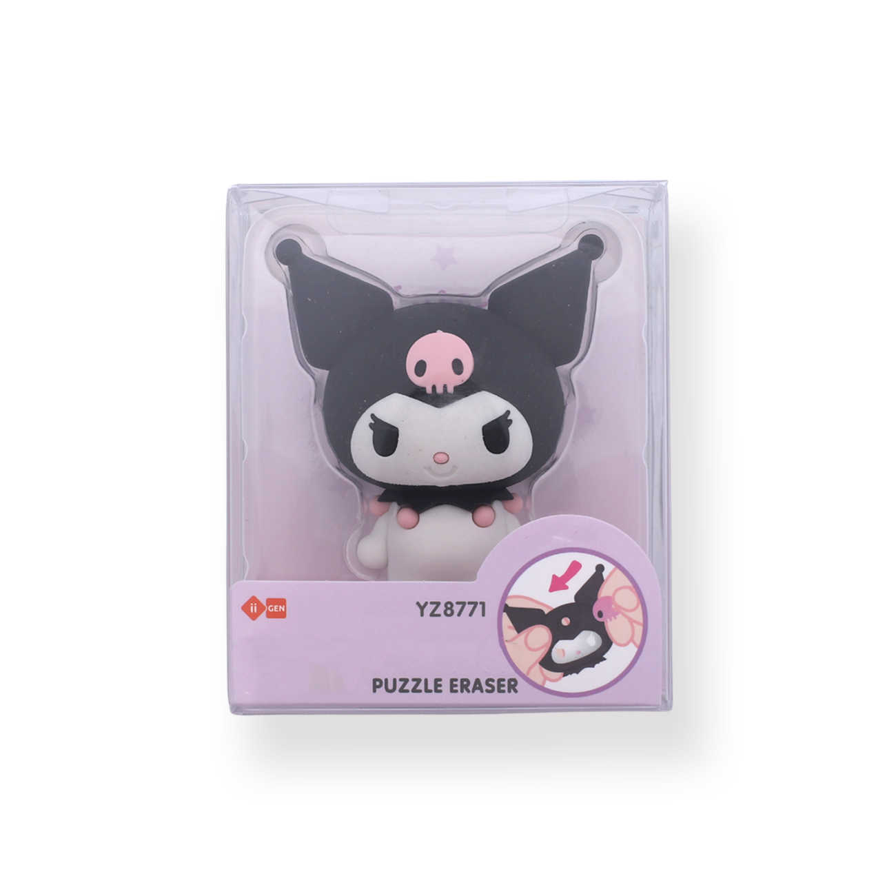 Sanrio Characters 3D DIY Assembly Puzzle Eraser - Kuromi - Stationery Pal