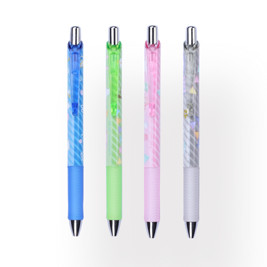 Sanrio Characters 4 Colors Gel Pen Set - 0.5 mm - Purple Pack - Stationery Pal
