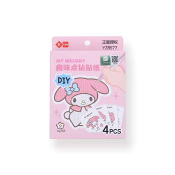 Sanrio DIY Diamond Dotted Art Sticker Kit - My Melody - Stationery Pal