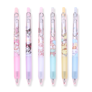 Sanrio Family Series Gel Pen With Metal Clip Blind Box - Black Ink - 0.5 mm - Stationery Pal