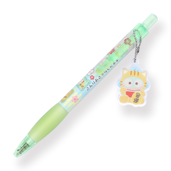 Sanrio Keychain Gel Pen - 0.5 mm - Fortune Cat Series - Hangyodon - Stationery Pal