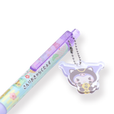 Sanrio Keychain Gel Pen - 0.5 mm - Fortune Cat Series - Kuromi - Stationery Pal