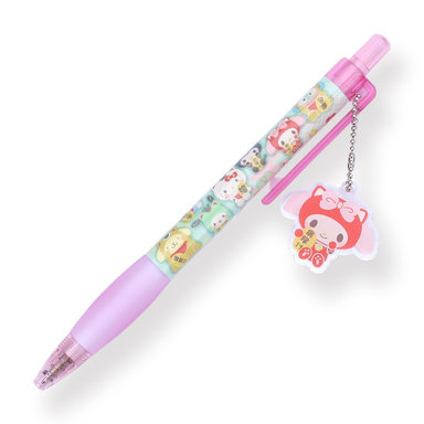 Sanrio Keychain Gel Pen - 0.5 mm - Fortune Cat Series - My Melody - Stationery Pal