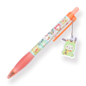 Sanrio Keychain Gel Pen - 0.5 mm - Fortune Cat Series - Pochacco - Stationery Pal