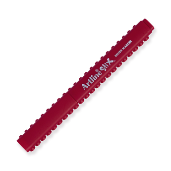 Shachihata Artline Stix Brush Marker - Dark Red - Stationery Pal