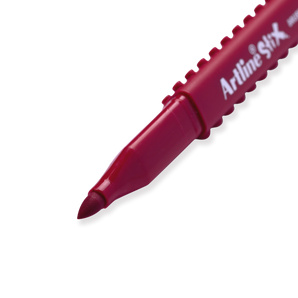 Shachihata Artline Stix Brush Marker - Dark Red - Stationery Pal