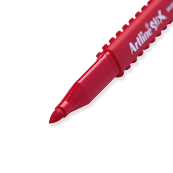 Shachihata Artline Stix Brush Marker - Red - Stationery Pal