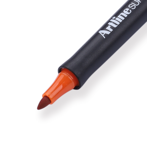 Shachihata Artline Supreme Permanent Marker - 1.0 mm - Orange - Stationery Pal