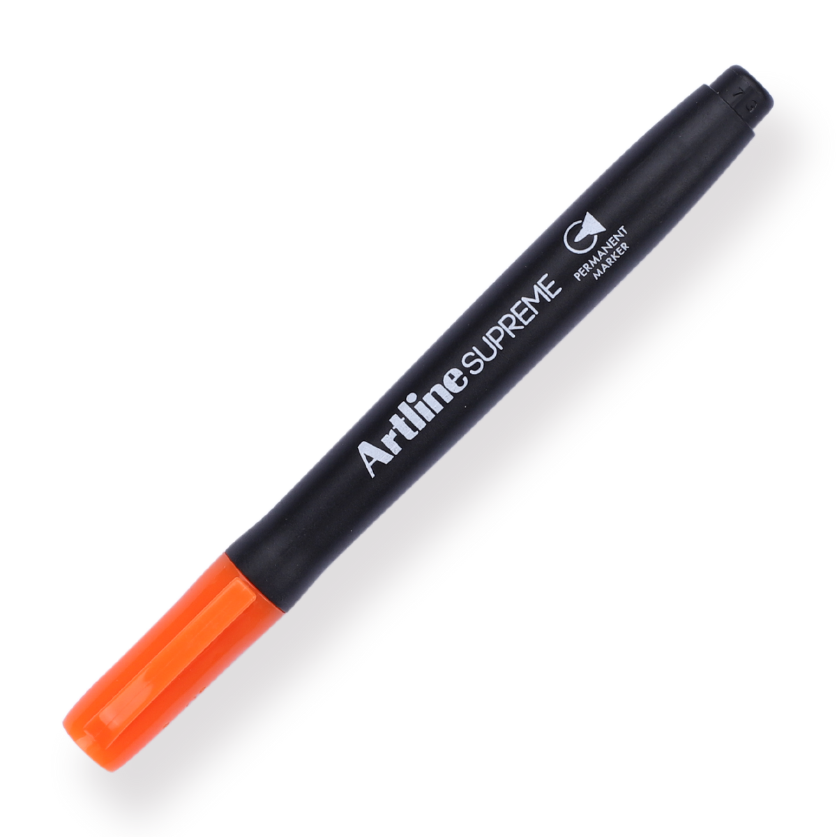 Orange permanent store marker pen