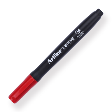 Shachihata Artline Supreme Permanent Marker - 1.0 mm - Red - Stationery Pal