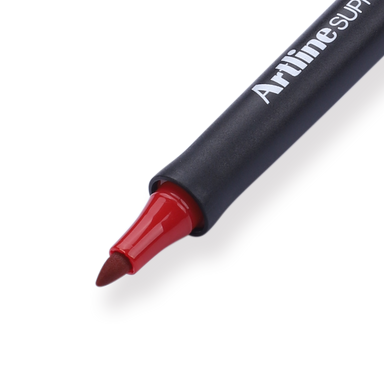 Shachihata Artline Supreme Permanent Marker - 1.0 mm - Red - Stationery Pal
