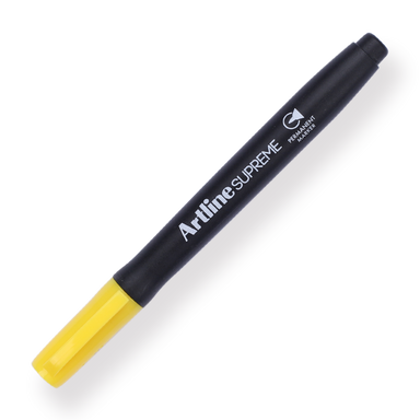 Shachihata Artline Supreme Permanent Marker - 1.0 mm - Yellow - Stationery Pal
