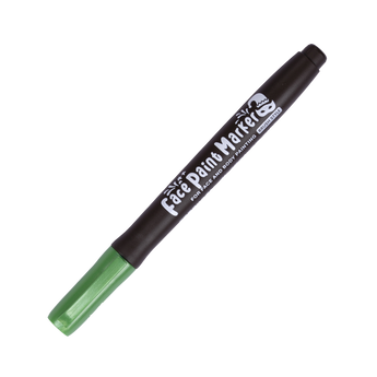 Shachihata Face Paint Brush Marker - Metallic Green - Stationery Pal