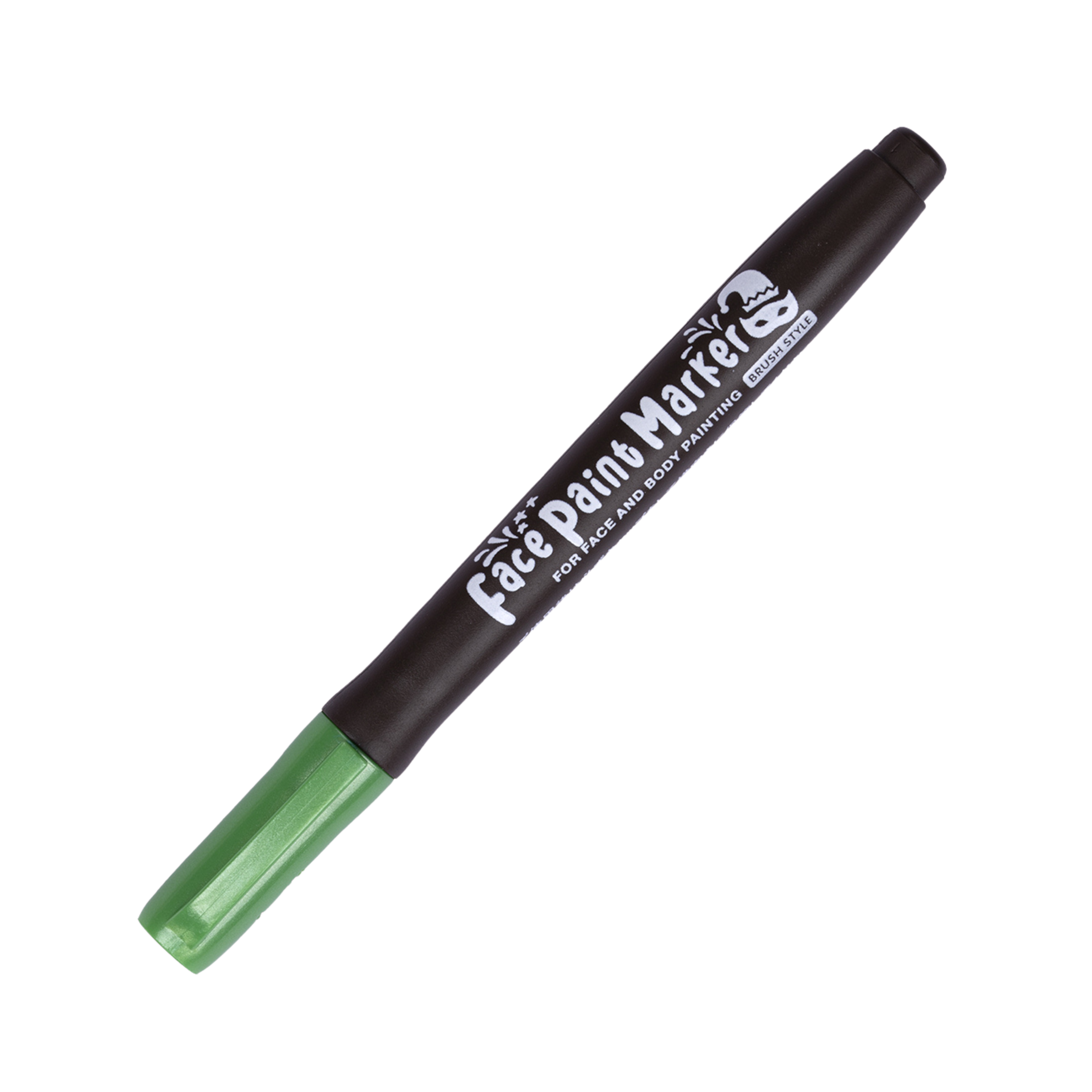 Marcador de pincel de pintura facial Shachihata - Verde metalizado