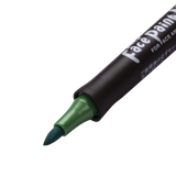 Shachihata Face Paint Brush Marker - Metallic Green - Stationery Pal