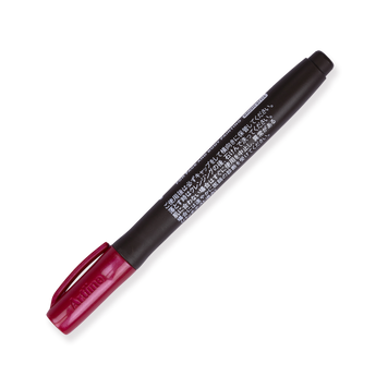 Shachihata Face Paint Brush Marker - Metallic Red - Stationery Pal