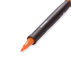 Shachihata Face Paint Brush Marker - Orange - Stationery Pal