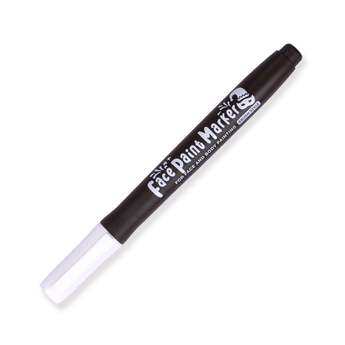 Shachihata Face Paint Brush Marker - White - Stationery Pal