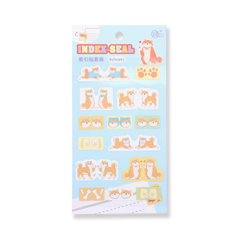 Shiba Inu Connecting Stickers - Stationery Pal