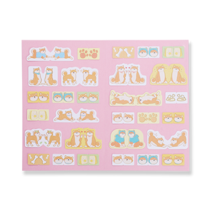 Shiba Inu Connecting Stickers - Stationery Pal