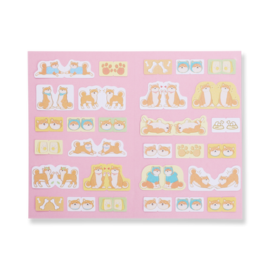 Shiba Inu Connecting Stickers - Stationery Pal