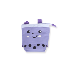 Slide Pen Pouch - Bubble Tea - Purple - Stationery Pal