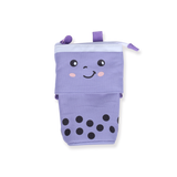 Slide Pen Pouch - Bubble Tea - Purple - Stationery Pal