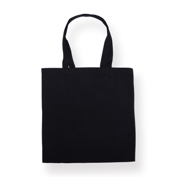 Smile Printed Tote Bag - Black - Stationery Pal