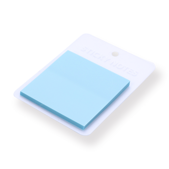 Solid Color Translucent Sticky Notes - Blue - Stationery Pal