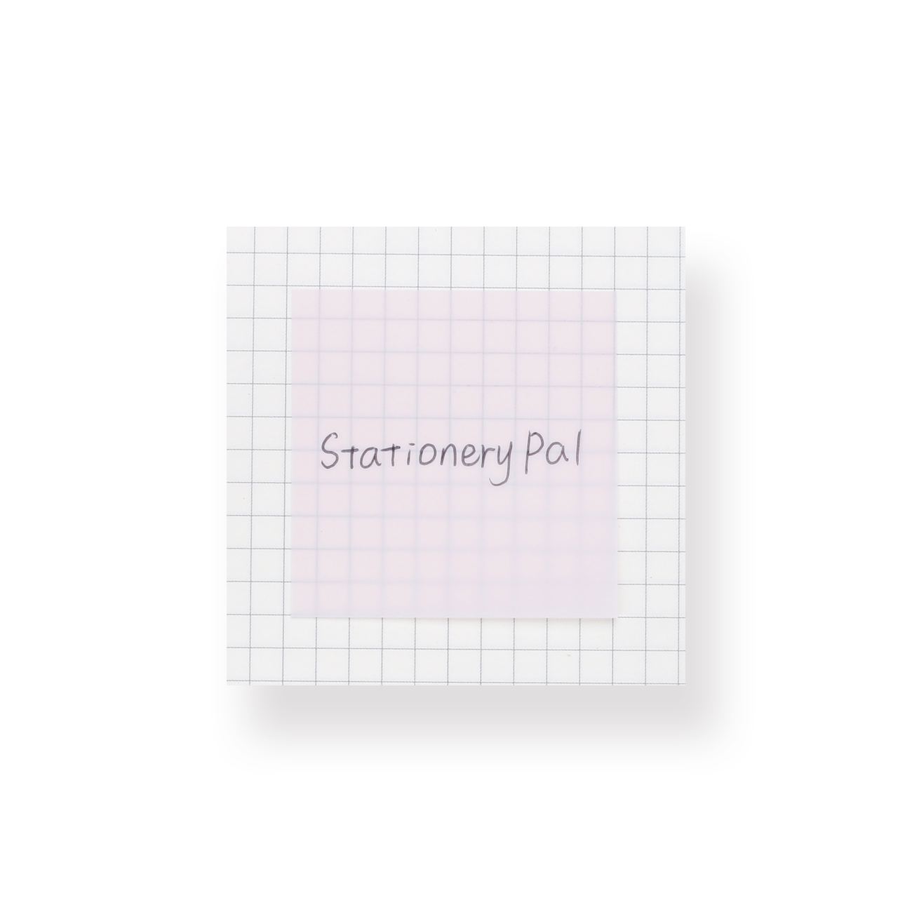 Solid Color Translucent Sticky Notes - Pink - Stationery Pal