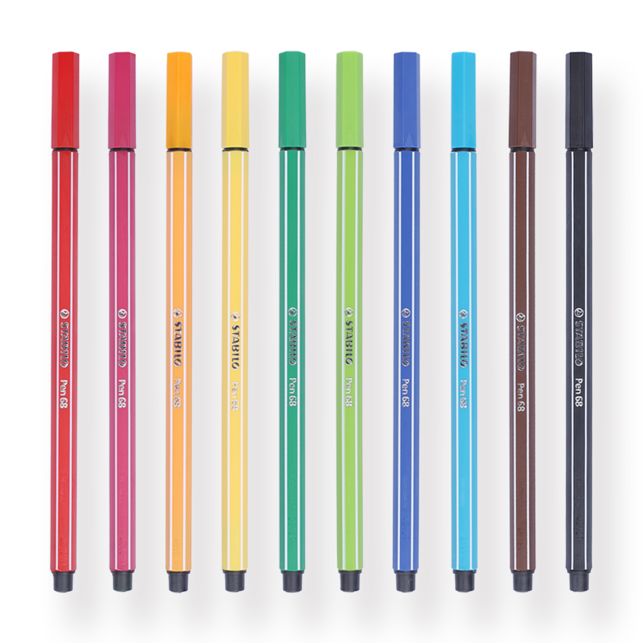 Stabilo Pen 68 Marker - 1.0 mm - 10 Color Set — Stationery Pal