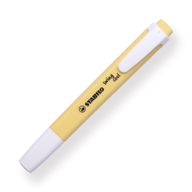 Stabilo Swing Cool Pastel Highlighter - Milky Yellow - Stationery Pal