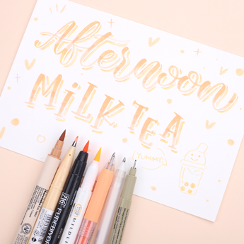 Stationery Pal Pen Set - Afternoon Milk Tea - Stationery Pal