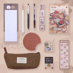 Stationery Pal Stationery Set - Coffee - Stationery Pal