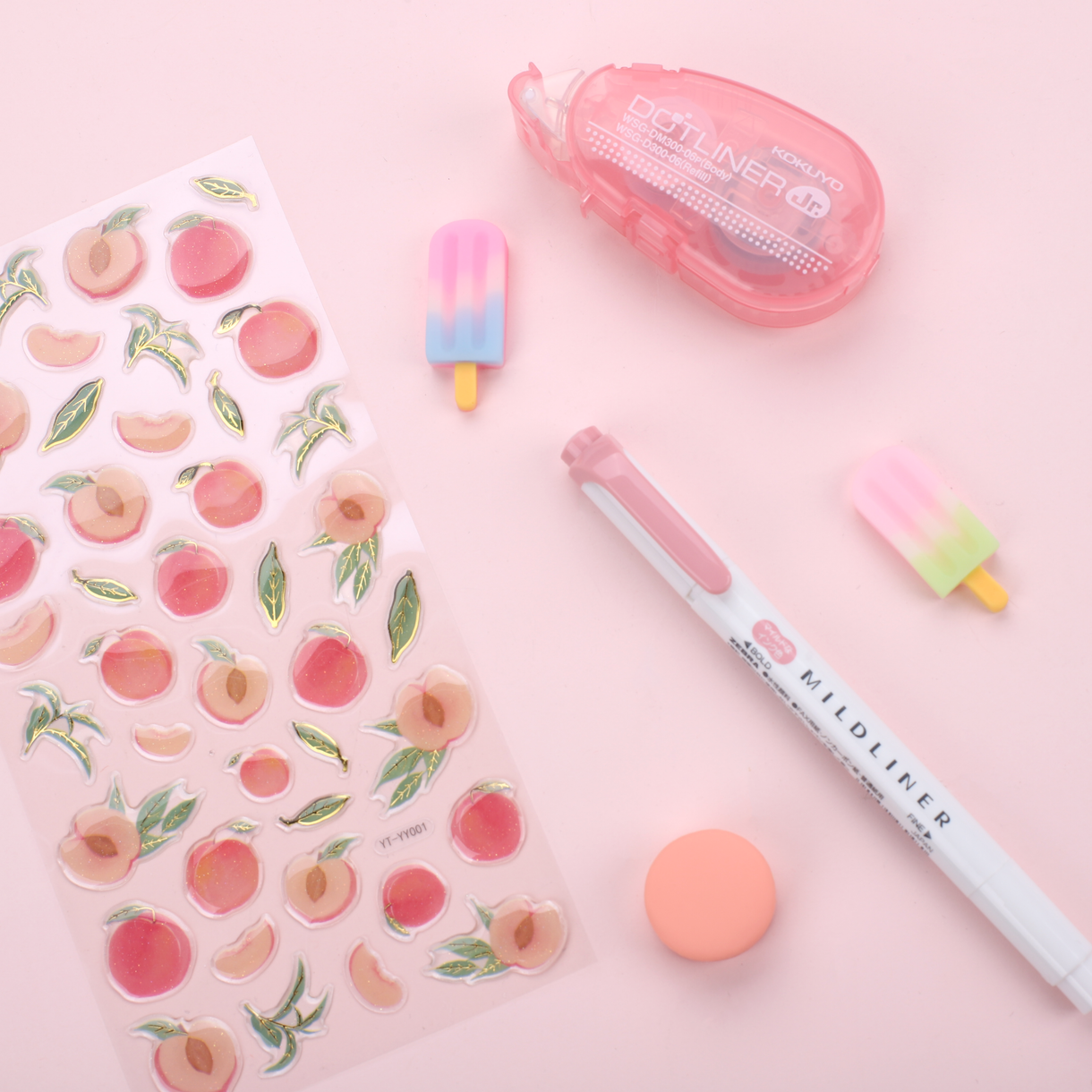 Stationery Pal Stationery Set Peach