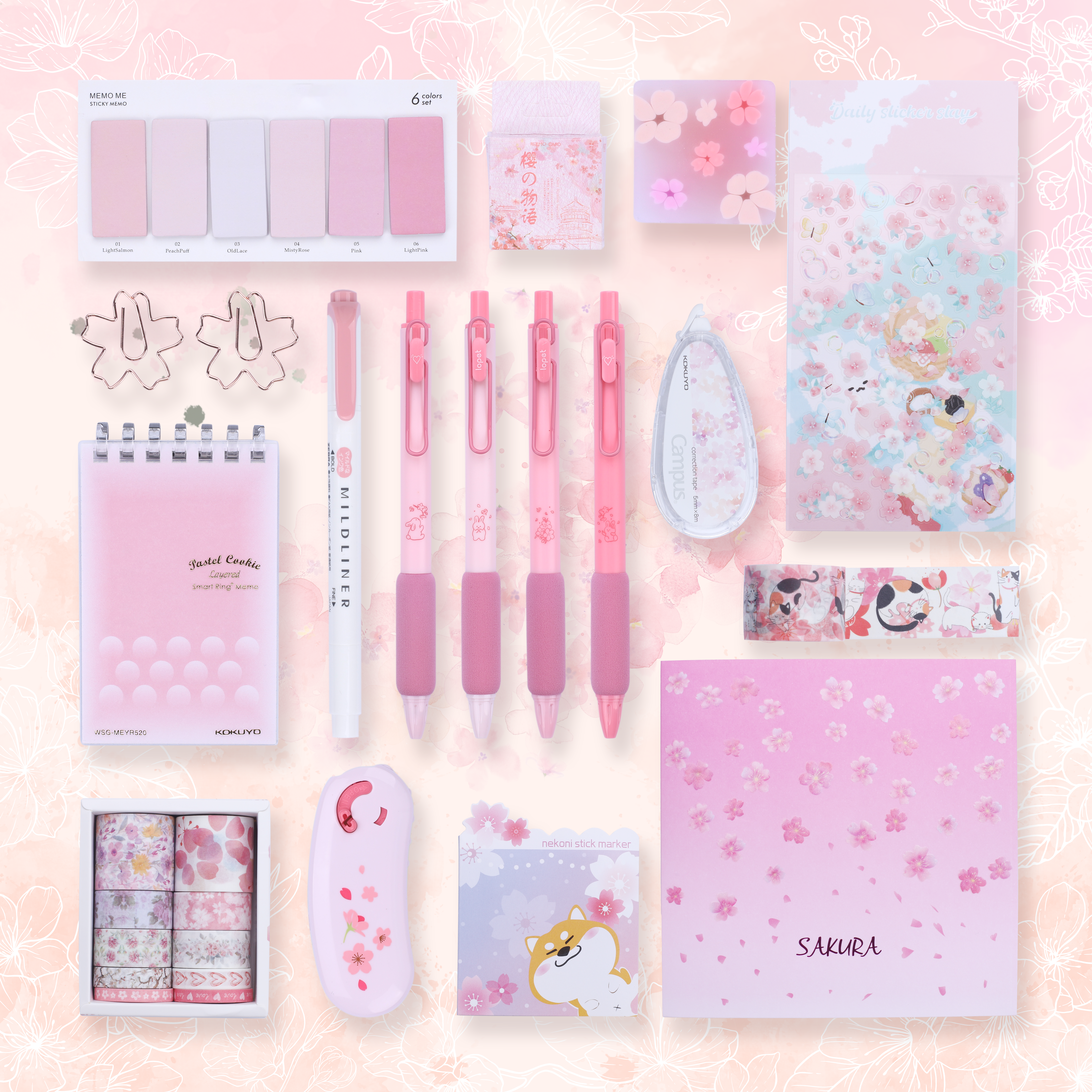 Stationery Pal Stationery Set Sakura