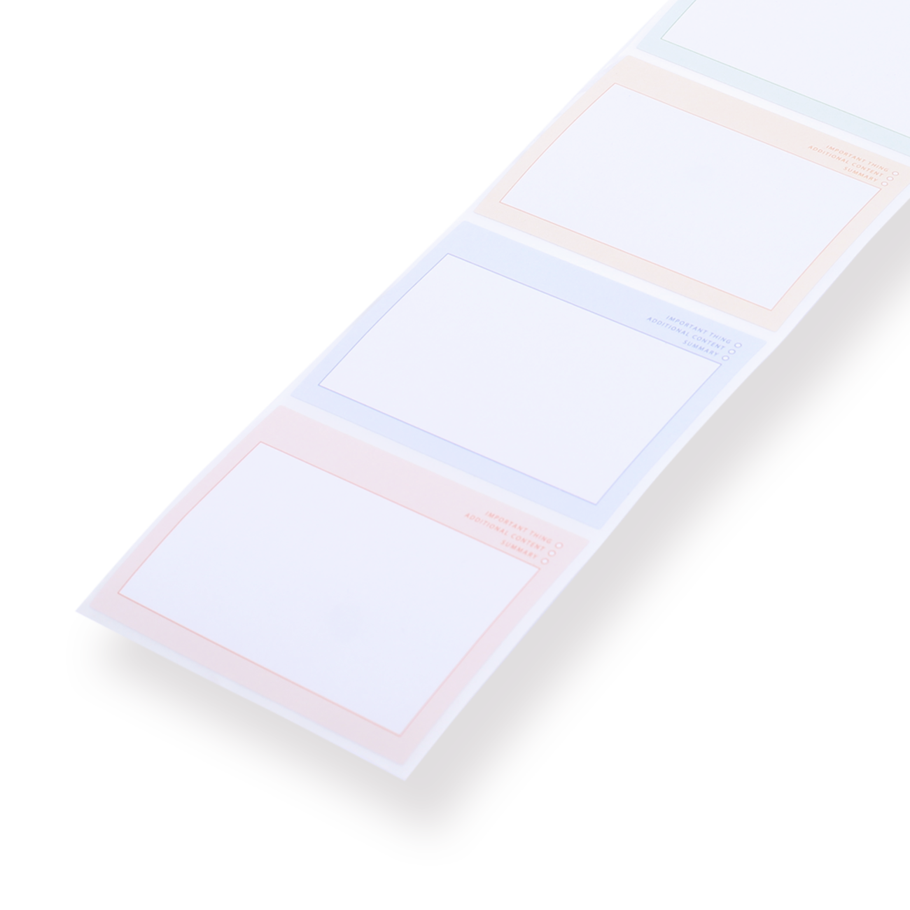 Sticky Notes Box - Light Color - Stationery Pal