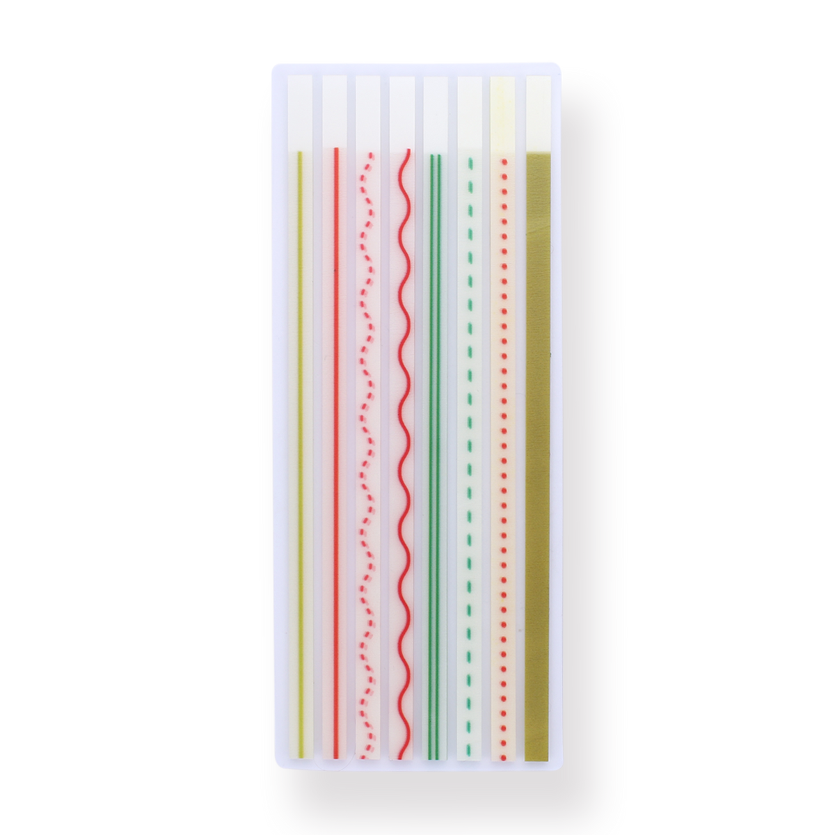 Pastel Rainbow Sticky Notes With Case - Stripes, Page Markers For Planners