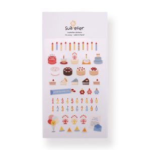 Suatelier Deco Stickers - Cake is Here - Stationery Pal