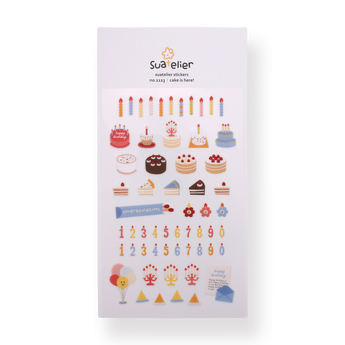 Suatelier Deco Stickers - Cake is Here - Stationery Pal