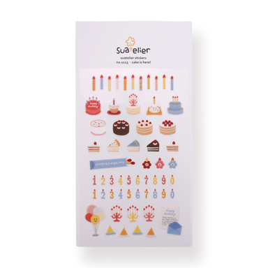 Suatelier Deco Stickers - Cake is Here - Stationery Pal