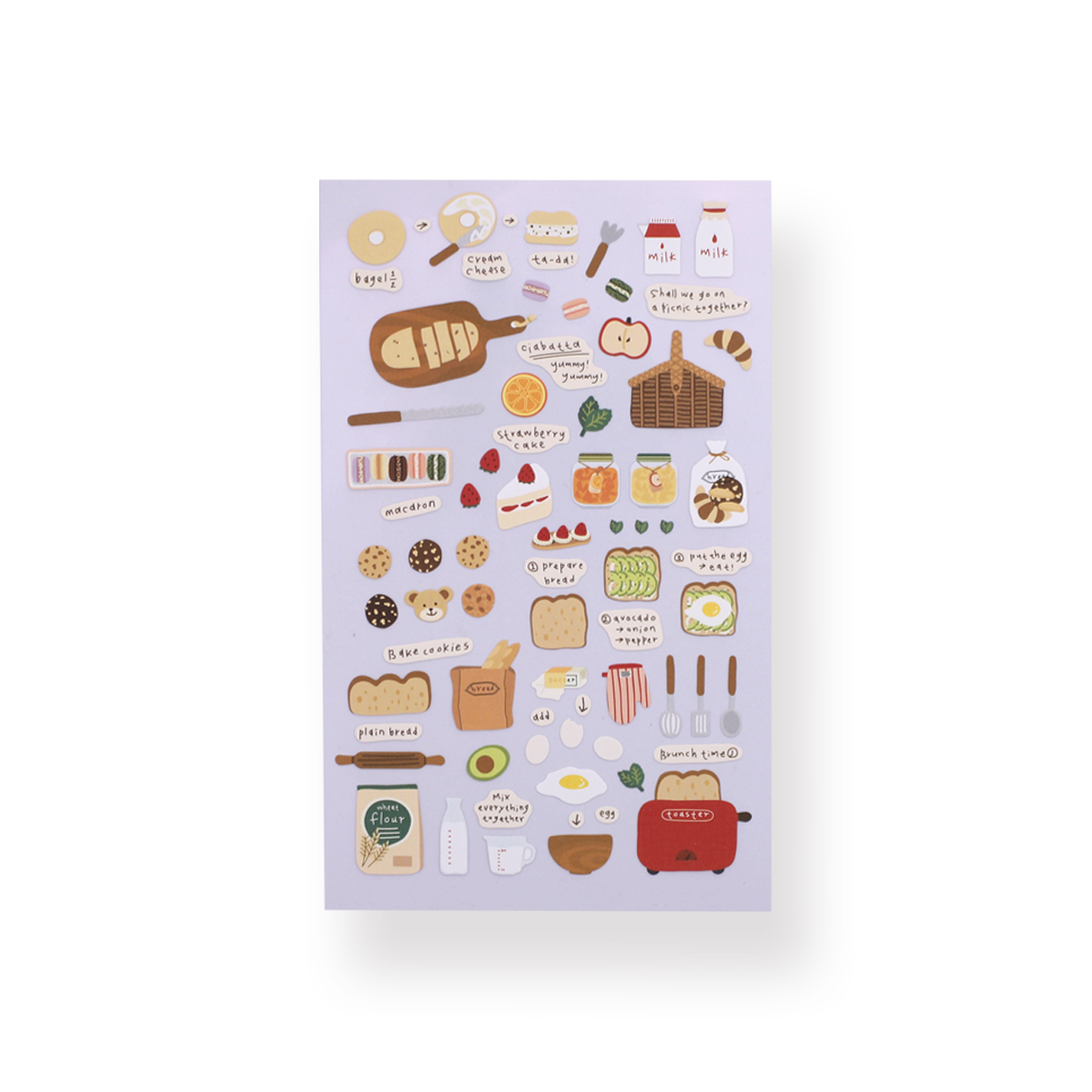 Suatelier Deco Stickers - I Like Bread - Stationery Pal