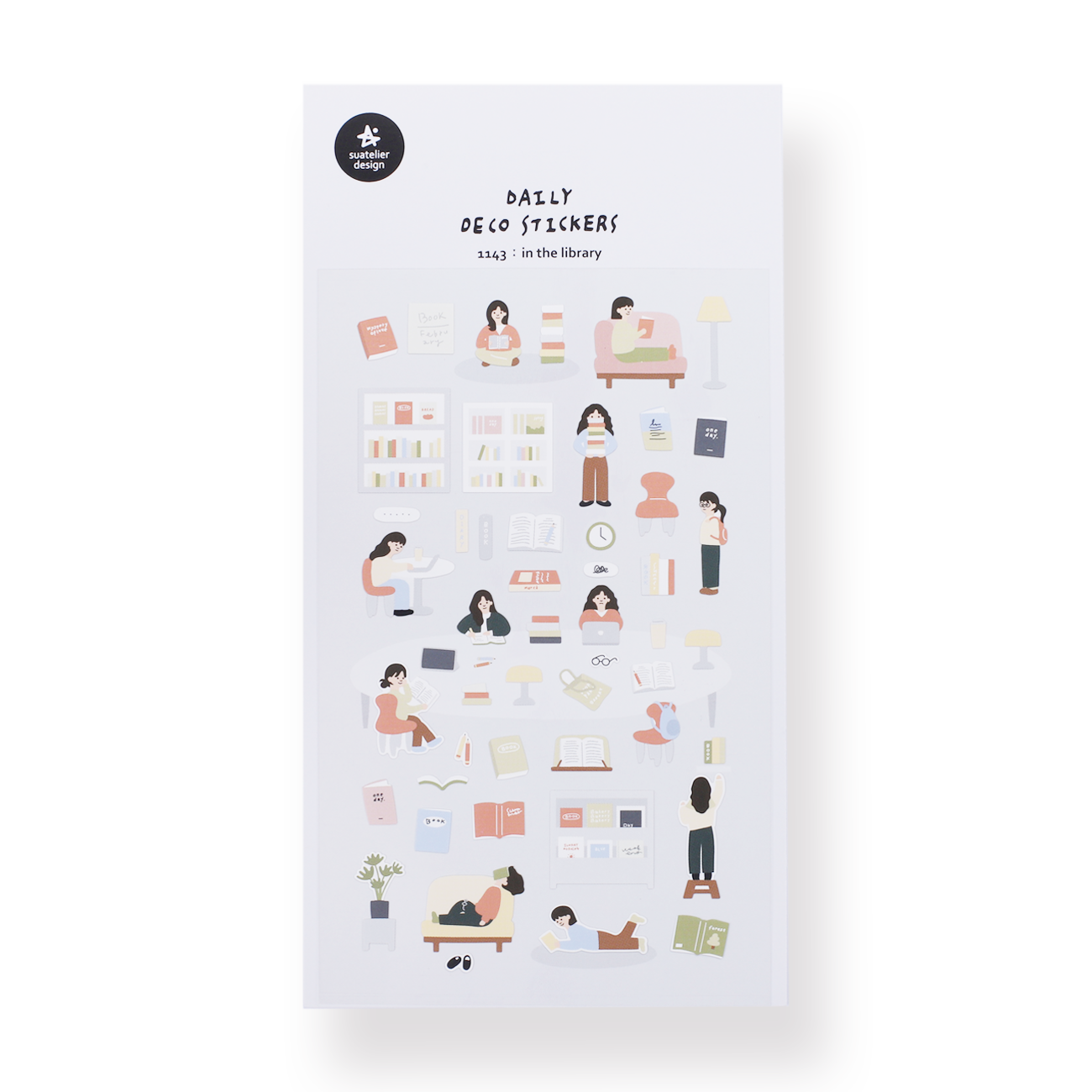 Suatelier In The Library Stickers – Stationery Pal
