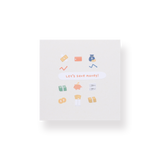 Suatelier Let's Save Money Stickers - Mini Series - Stationery Pal