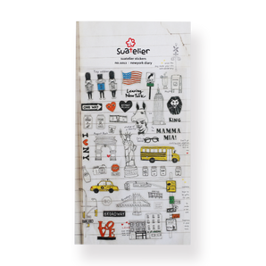 Suatelier New York Diary Stickers - Stationery Pal