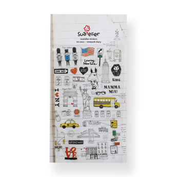 Suatelier New York Diary Stickers - Stationery Pal