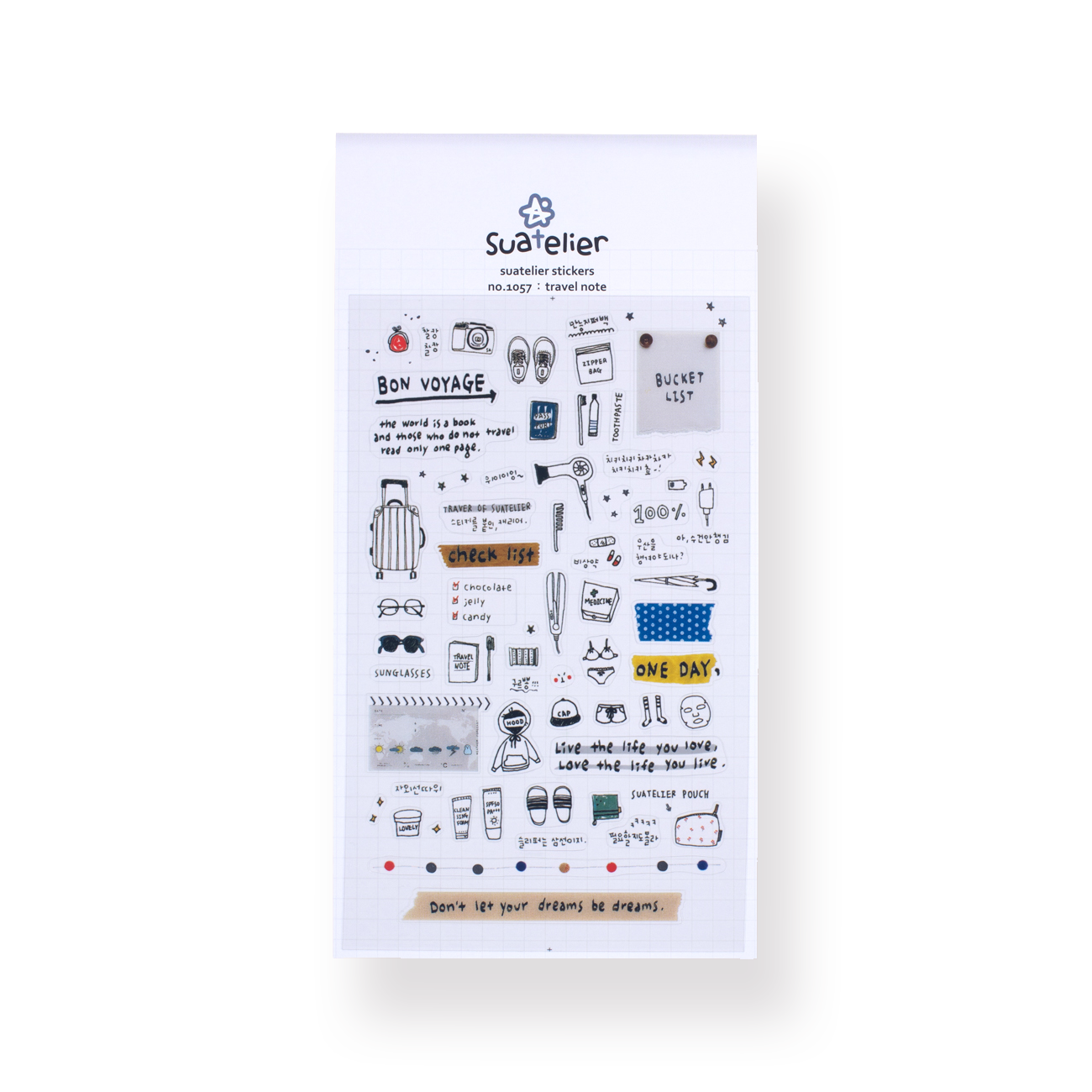 Suatelier Travel Note Stickers