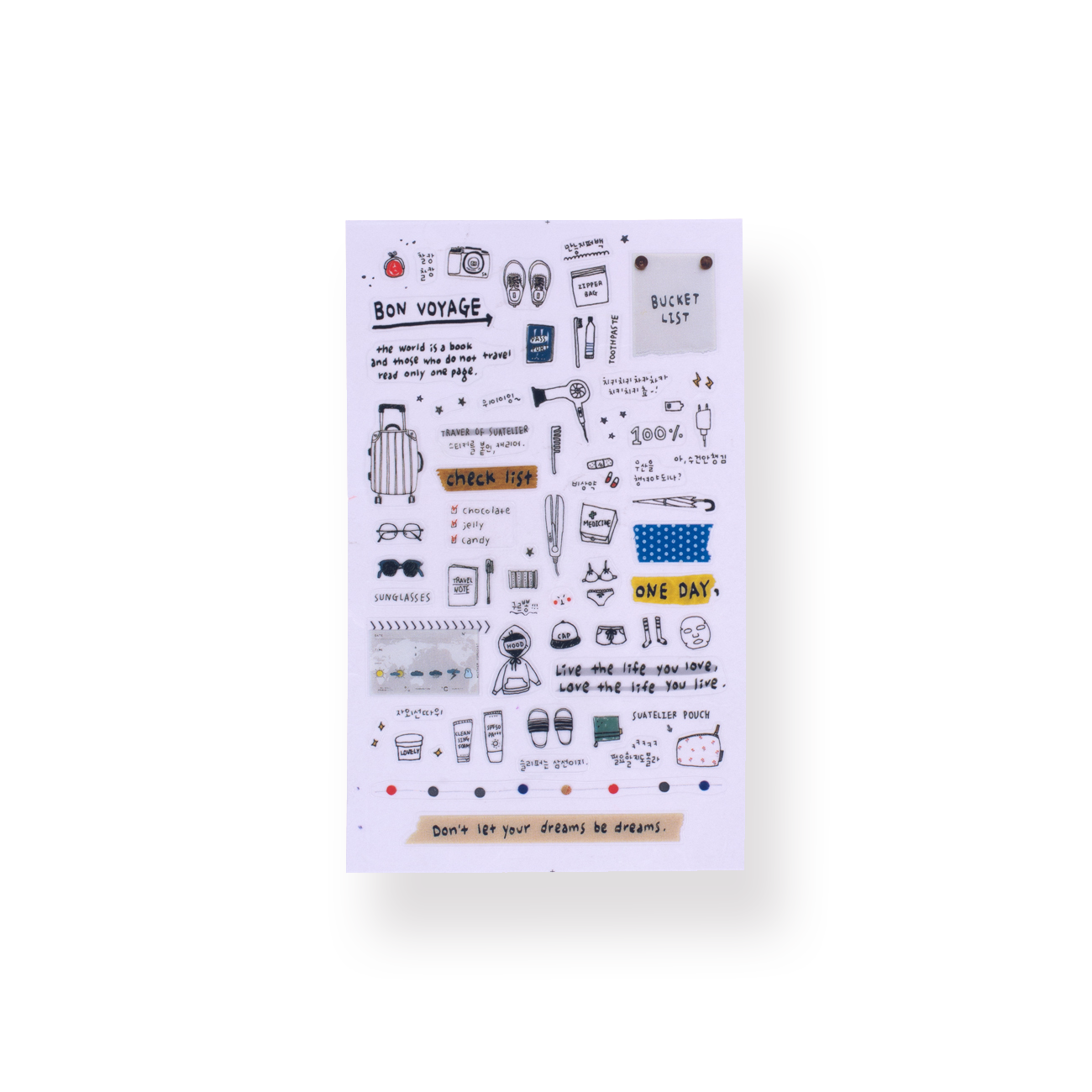 Suatelier Travel Note Stickers