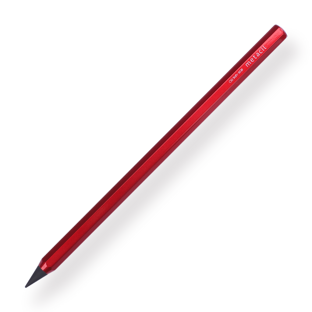Sun-Star Metacil Metal Pencil - Metallic Red