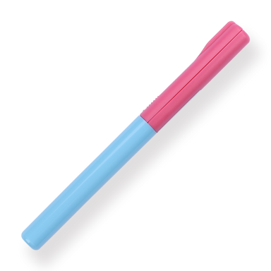 Sun-Star Stickyle Scissors - Long Type - Vivid Pink x Blue - Stationery Pal